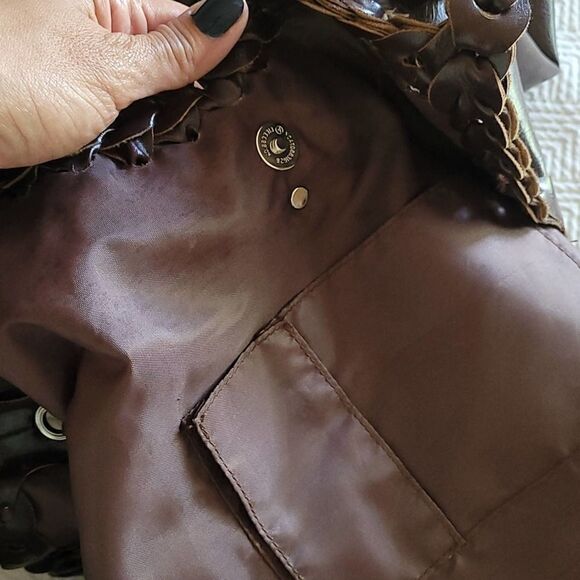 PVC leather boho braided handle bohemian shoulder bag tote beach bag summer ther - Picture 9 of 11